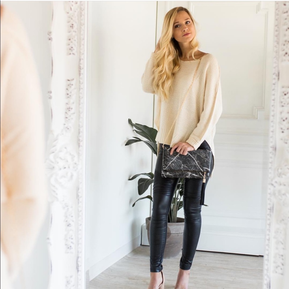 NWT faux leather leggings
